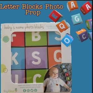 New In Box Letter Blocks Photo Prop